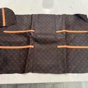 LV Monogram Louis Leather Fabric Craft Repurposed
